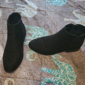 Black ankle boots